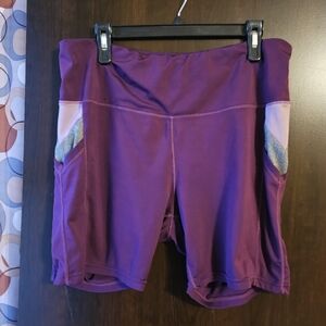 Purple Women's Athletic Shorts Size 2X